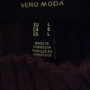 Vero Moda Purple / Plum Sparkle Glitter Holiday Winter Top